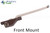 Single Arm Casement Window Operator (Truth Hardware 'Roto Gear' 23.01) (9-1/2" Arm, Front Mount) (Left) (Brown)