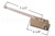 Single Arm Casement Window Operator (Truth Hardware 15.56) (7-1/2" Arm) (Left) (Coppertone)