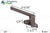 Cam Handle (Offset Base) (Truth Hardware 25.29) (Brown) (Left)