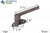 Cam Handle (Offset Base) (Truth Hardware 25.29) (Brown) (Right)