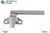 Cam Handle (Offset Base) (Truth Hardware 25.29) (Silver) (Right)