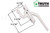 Locking Handle (Truth Hardware 24.25) (White)