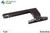 Cam Handle (Offset Base) (Pole Operated) (Truth Hardware 25.70) (Chestnut Bronze) (Right)