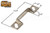 Storm Door Strike (Zinc Finish) (1/4'' Height)