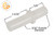 Bifold Door Top Pivot and Guide (White) (Plastic)