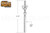 Bifold Door Bottom Pivot Rod (5-1/2'' Long) (5/16'' Outside Diameter)