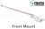 Single Arm Casement Window Operator (Truth Hardware 'Roto Gear' 23.03) (Front Mount, 13-1/2" Arm) (Right) (White) (Steel Roller)