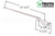 Single Arm Casement Window Operator (Truth Hardware 'Roto Gear' 23.03) (Front Mount, 13-1/2" Arm) (Right) (White) (Steel Roller)