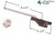 Single Arm Casement Window Operator (Truth Hardware 'Roto Gear' 23.79) (Rear Mount, 9-1/2" Arm) (Right) (Brown)