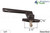 Cam Handle (Pole Operated w Concealed Pawl) (Truth Hardware 27.31) (Left)