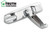 Operator Cover & Folding Handle (Truth Hardware 'Entrygard' 12905) (Brushed Chrome)
