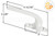 Cam Handle (White) (Left) (Rounded Shape)