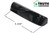 Operator Cover & Folding Handle (Truth Hardware 'Encore Tango' 12616) (Right) (Black)