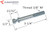 Through Bolt (Kawneer Machine Bolt) (Length 3-1/4'')