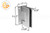 Economy Glass to Wall, Full Plate Hinge (Coronado Series) (Squared Edge) (Chrome)