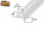 Frameless Shower Door Sweep (Glass Thickness 1/2'' (12mm)) (L Shape)