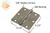 3-1/2'' x 3-1/2'' Butt Hinge (5/8'' Radius Corners)(Satin Nickel)