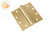 Spring Hinge (Butt Style) (Polished Brass) (4-1/2 x 4-1/2'')