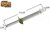 Bifold Door Bottom Pivot Rod (5-1/4'' Long) (3/8'' Cap)