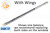 Window Sash Balances (Spring) (w Wings) (Length: 12'')