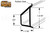 Vinyl Window Stop (Gienow) (1-1/16'' Width) (1-5/16'' Height) (3/4'' Height B)