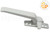 Cam Handle (White) (Left) (Squared Shape)