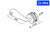 Single Spider for Baluster Posts (Tapered Arm)