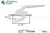 Locking Handle (Truth Hardware 24.13) (White)