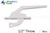 Locking Handle (Truth Hardware 24.13) (White)