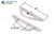 Patio Door Handle Set (Signature) (Lock Offset) (White)