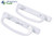 Patio Door Handle Offset Latch (4'' Hole Spacing) (8-1/2'' Length) (White)