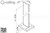 Easy Glass Hybrid Baluster Post (40.94'' (1040mm) Height)