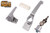 Push button Lock - Keyed (Silver)