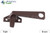 Cam Handle (Offset Base) (Pole Operated) (Truth Hardware 25.70) (Bronze) (Right)