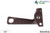 Cam Handle (Offset Base) (Pole Operated) (Truth Hardware 25.70) (Bronze) (Left)
