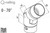 Adjustable Round Profile Handrail Connection (1-1/2" Diameter) (Outdoor)