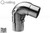 Adjustable Round Profile Handrail Connection (1.9" (48.3mm) Diameter) (Outdoor) (40-70 degrees)
