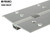 Continuous Geared Hinge (Full Mortise Mount) (Aluminum) (Heavy Duty) (Length 108")