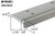 Continuous Geared Hinge (Full Mortise Mount) (Aluminum) (Heavy Duty) (Length 108")