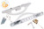 Patio Door Handle (3-15/16" Hole Spacing) (Keyed) (White)