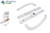 Patio Door Handle Set (Signature) (Lock Center) (White)