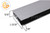 Auto Door Sweep (Anodized Aluminum) (Neoprene) (3' Length)