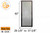 Do-It-Yourself Sliding Screen Door Kit (Heavy Duty w/ Lock) (28-1/8 to 37-3/8 x 90'') (Brown)