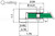 Glass Clamp for Square Profile Railing (Flat Back Style) (1/2" Glass Thickness) (12.76mm Laminated)