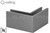 Easy Glass SMART Base shoe 90 degree corner connection Brushed Anodized TOP MOUNT