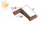 Window Crank Handle (3/4 inches) (Brown Plastic)