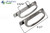 Patio Door Handle Offset Latch (4'' Hole Spacing) (8-1/2'' Length) (Brushed Nickel)