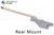 Single Arm Casement Window Operator (Truth Hardware 'Roto Gear' 23.02) (Rear Mount, 13-1/2" Arm) (Right) (Aluminum) (Steel Roller)