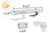 Storm Door Latch & Lock (Keyed) (White)