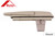 Roto Single-Point Lock Handle (1-1/4" Hook) (Almond)